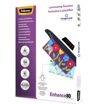 LAMINATOR POUCH IMAGELAST/A4 80 100PCS 5306114 FELLOWES 5306114 077511530616