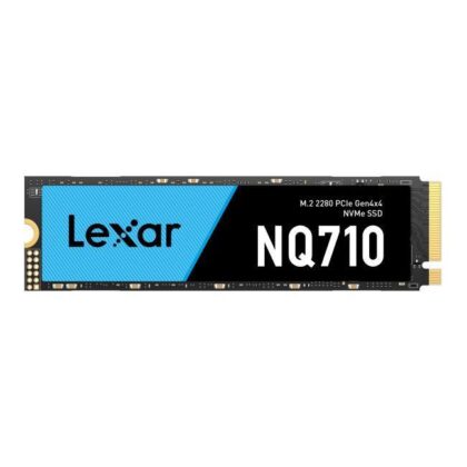 SSD LEXAR NQ710 500GB Heatsink M.2 PCIe Gen4 NVMe Write speed 1700 MBytes/sec Read speed 4400 MBytes/sec TBW 170 TB MTBF 150000 hours LNQ710X500G-RNNNG LNQ710X500G-RNNNG 10843367132284