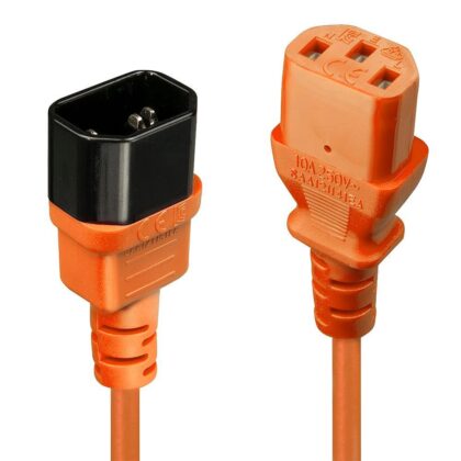 CABLE POWER IEC EXTENSION 0.5M/ORANGE 30473 LINDY 30473 4002888304733