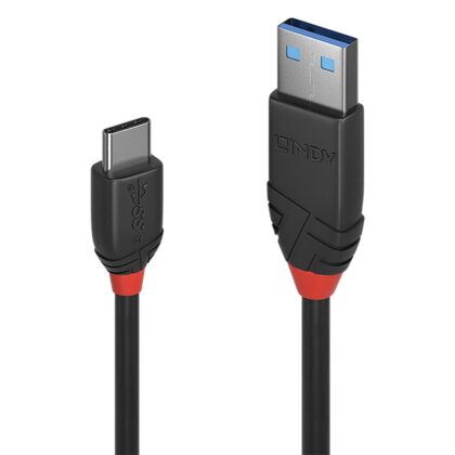 CABLE USB3.2 A-C 0.5M/BLACK 36915 LINDY 36915 4002888369152