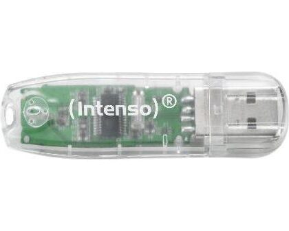 MEMORY DRIVE FLASH USB2 32GB/TRANSPARENT 3502480 INTENSO 3502480 4034303015962