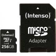 MEMORY MICRO SDXC 256GB UHS-I/W/ADAPTER 3423492 INTENSO 3423492 4034303028801