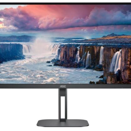 LCD Monitor AOC 27" Panel VA 2560x1440 16:9 75 Hz Matte 4 ms Speakers Swivel Pivot Height adjustable Tilt Colour Black Q27V5N/BK Q27V5N/BK 4038986180412