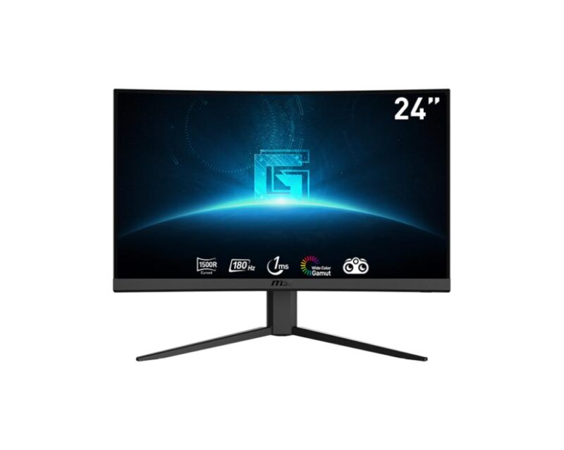 LCD Monitor MSI G24C4 E2 23.6" Business/Curved Panel VA 1920x1080 16:9 180 Hz 1 ms Tilt Colour Black G24C4E2 G24C4E2 4711377084536