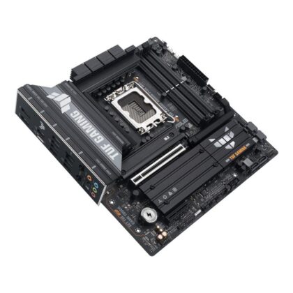 Mainboard ASUS Intel B860 Express LGA1851 Micro-ATX Memory DDR5 Memory slots 4 1xPCI-Express 4.0 4x 1xPCI-Express 5.0 16x 3xM.2 1xHDMI 1xDisplayPort 1xUSB 2.0 4xUSB 3.0 2xUSB 3.2 1xUSB-C 1xOptical S/PDIF 1xRJ45 5xAudio port GAMINGB860M-PLUSWIFI TUF GAMING B860M-PLUS WIFI 4711387783092