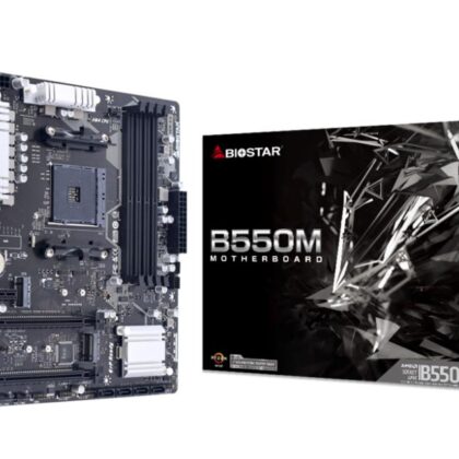 Mainboard BIOSTAR AMD B550 SAM4 MicroATX Memory DDR4 Memory slots 4 1xPCI-Express 3.0 1x 1xPCI-Express 3.0 16x 1xPCI-Express 4.0 16x 2xM.2 1x15pin D-sub 1xDVI-D 1xHDMI 2xUSB 2.0 4xUSB 3.2 1xPS/2 1xRJ45 3xAudio port B550MX/EPRO B550MX/EPRO 4712960685130