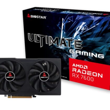 Graphics Card BIOSTAR AMD Radeon RX 7600 8 GB GDDR6 128 bit PCIE 4.0 16x GPU 2250 MHz Dual Slot Fansink 1xHDMI 3xDisplayPort VA7606RM81 VA7606RM81 4712960687387