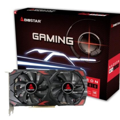 Graphics Card BIOSTAR AMD Radeon RX 580 8 GB GDDR5 256 bit PCIE 3.0 16x Memory 1274 MHz 1xHDMI 2xDisplayPort VA5815RQ82 VA5815RQ82 4712960687882