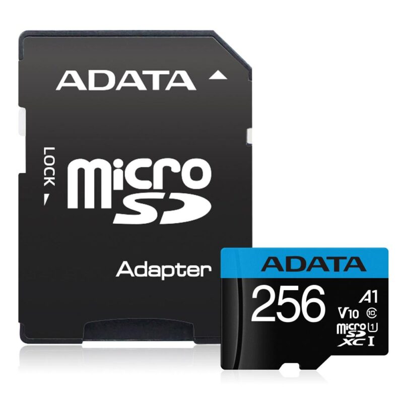 MEMORY MICRO SDXC 256GB W/AD./AUSDX256GUICL10A1-RA1 ADATA AUSDX256GUICL10A1-RA1 4713218466266