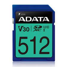 MEMORY SDXC 512GB V30/ASDX512GUI3V30S-R ADATA ASDX512GUI3V30S-R 4713218468055