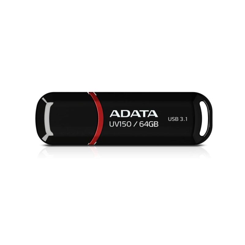 MEMORY DRIVE FLASH USB3.1 64GB/BLACK AUV150-64G-RBK ADATA AUV150-64G-RBK 4713435799291