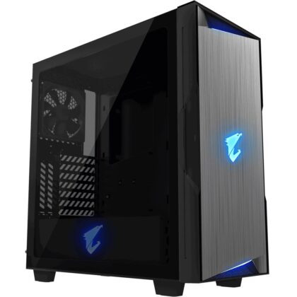 Case GIGABYTE AORUS C300 GLASS MidiTower Not included ATX MicroATX MiniITX Colour Black GB-AC300G GB-AC300G 4719331551223