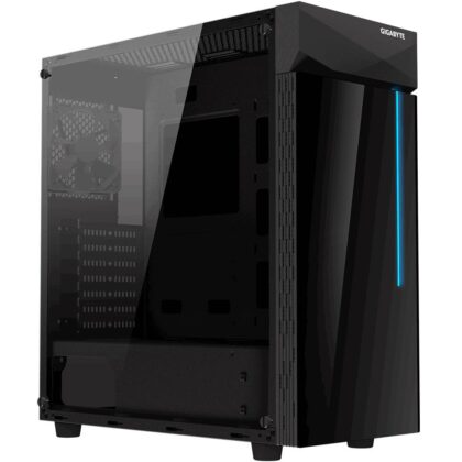 Case GIGABYTE C200 GLASS MidiTower Not included ATX MicroATX MiniITX Colour Black GB-C200G GB-C200G 4719331551247