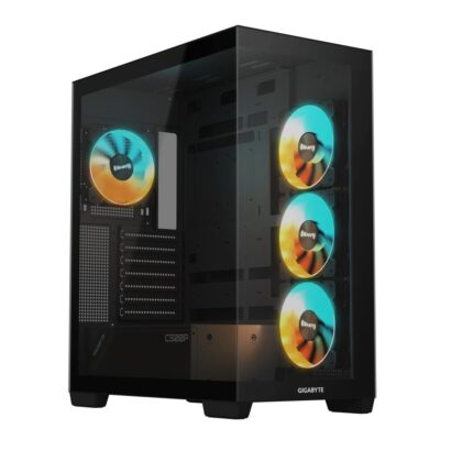 Case GIGABYTE GB-C500P ST MidiTower Case product features Transparent panel ATX MicroATX MiniITX Colour Black GB-C500PST GB-C500P ST 4719331555023