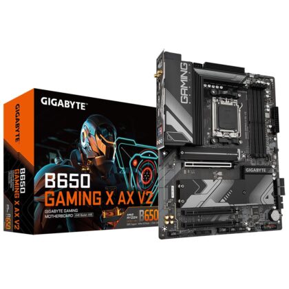 Mainboard GIGABYTE AMD B650 SAM5 ATX Memory DDR5 Memory slots 4 1xPCI-Express 16x 1xPCI-Express 3.0 1x 3xM.2 1xHDMI 1xDisplayPort 3xUSB 2.0 4xUSB 3.2 1xUSB-C 1xPS/2 1xRJ45 3xAudio port B650GAMINGXAXV21.0 B650GAMINGXAXV21.0 4719331860073