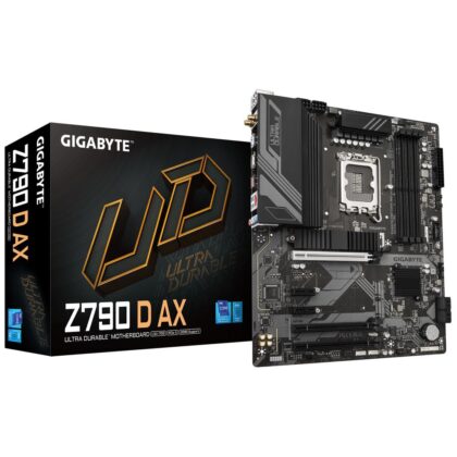 Mainboard GIGABYTE Intel Z790 LGA1700 ATX Memory DDR5 Memory slots 4 2xPCI-Express 3.0 1x 1xPCI-Express 3.0 16x 1xPCI-Express 4.0 16x 1xPCI-Express 5.0 16x 3xM.2 1xHDMI 1xDisplayPort 2xUSB 2.0 5xUSB 3.2 1xUSB-C 1xPS/2 1xRJ45 3xAudio port Z790DAX Z790DAX 4719331860592