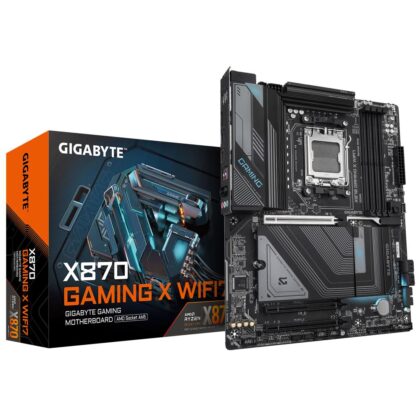 Mainboard GIGABYTE AMD X870 SAM5 ATX Memory DDR5 Memory slots 4 2xPCI-Express 3.0 1x 1xPCI-Express 5.0 16x 3xM.2 1xHDMI 4xUSB 2.0 4xUSB 3.2 2xUSB-C 1xRJ45 3xAudio port X870GAMINGXWIFI71.1 X870 GAMING X WIFI7 1.1 4719331865368