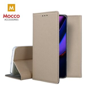 Mocco Smart Magnet Book Case For Apple iPhone 11 Pro Gold MC-MAG-IPH11P-GO 4752168074626