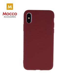 Mocco Ultra Slim Soft Matte 0.3 mm Silicone Case for Apple iPhone 11 Pro Max Dark Red MO-USM-IPH-11PM-DR 4752168075449