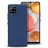 Mocco Liquid Silicone Soft Back Case for Samsung Galaxy A42 5G Blue MO-LQ-SA-A42-BL 4752168094389