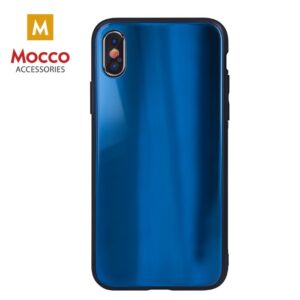 Mocco Aurora Glass Silicone Back Case for Samsung Galaxy S21 Blue MC-TR-AUR-SA-S21-BL 4752168094877