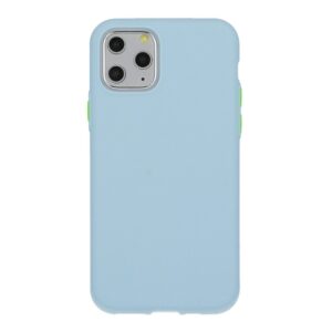 Mocco Soft Cream Silicone Back Case for Apple iPhone 12 Mini Blue MO-SC-AP-IPH12M-BE 4752168095218