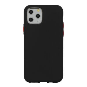 Mocco Soft Cream Silicone Back Case for Apple iPhone 12 Pro Max Black MO-SC-AP-IPH12PRMAX-BK 4752168095249