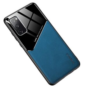 Mocco Lens Leather Back Case for Apple Iphone 12 / 12 Pro Blue MC-LC-APP-IP12-BL 4752168098424