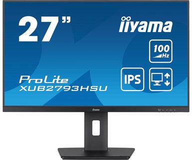 LCD Monitor IIYAMA 27" Business Panel IPS 1920x1080 16:9 100Hz Matte 1 ms Speakers Swivel Pivot Height adjustable Tilt Colour Black XUB2793HSU-B6 XUB2793HSU-B6 4948570123063