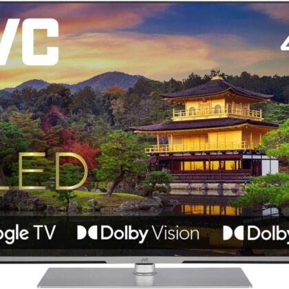 TV Set JVC 43" 4K/Smart QLED 3840x2160 Wireless LAN Bluetooth Google TV Silver LT-43VGQ840P LT-43VGQ840P 4975769483516