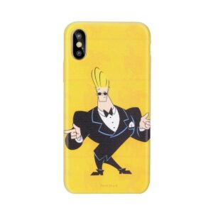 Cartoon Network Johnny Bravo Silicone Case for Apple iPhone X / XS Smoking CA-BC-IPH-X/XS-JB3 5901737946775