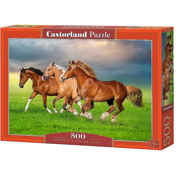 Castor Puzzle 500 pieces Horses in Spring Rush 54084 5904438054084