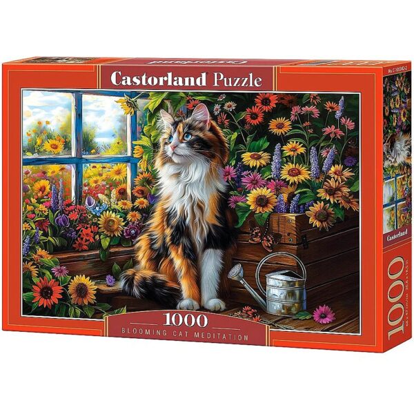 Castor Puzzle 1000 pieces Blooming Cat Meditation 105342 5904438105342