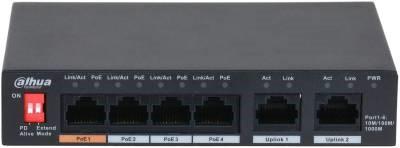 Switch DAHUA PFS3006-4GT-60 6x1000Base-T PoE ports 4 60 Watts PFS3006-4GT-60-V2 PFS3006-4GT-60-V2 6923172523235