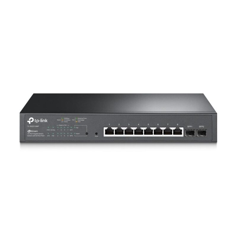 Switch TP-LINK Omada TL-SG2210MP PoE+ ports 8 150 Watts TL-SG2210MP TL-SG2210MP 6935364030674