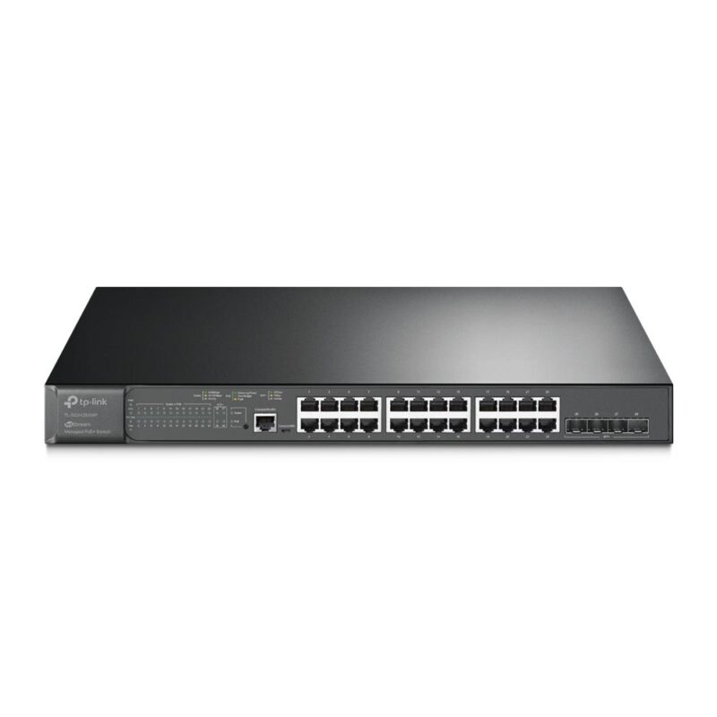 Switch TP-LINK Omada TL-SG3428XMP Type L2+ Rack 4xSFP+ 1xConsole 1 PoE+ ports 24 384 Watts TL-SG3428XMP TL-SG3428XMP 6935364030773