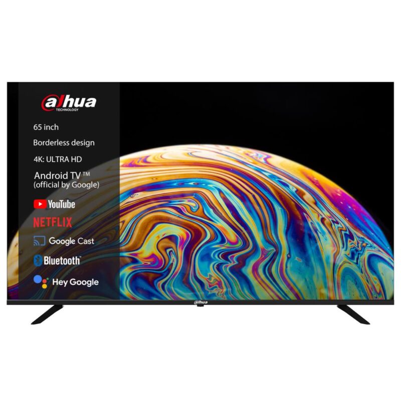 TV Set DAHUA 65" 4K/Smart 3840x2160 Wireless LAN Bluetooth Android TV Black DHI-LTV65-SD400 DHI-LTV65-SD400 6939554906619