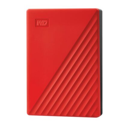 External HDD WESTERN DIGITAL My Passport 4TB USB 2.0 USB 3.0 USB 3.2 Colour Red WDBPKJ0040BRD-WESN WDBPKJ0040BRD-WESN 718037870236