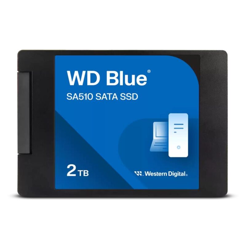 SSD WESTERN DIGITAL Blue SA510 2TB SATA 3.0 Write speed 520 MBytes/sec Read speed 560 MBytes/sec 2