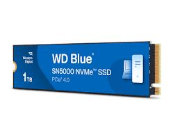 SSD WESTERN DIGITAL Blue SN5000 1TB M.2 PCIe Gen4 NVMe Write speed 4900 MBytes/sec Read speed 5150 MBytes/sec 2.38mm TBW 600 TB WDS100T4B0E WDS100T4B0E 718037894843