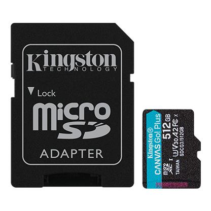 MEMORY MICRO SDXC 512GB UHS-I/W/ADAPTER SDCG3/512GB KINGSTON SDCG3/512GB 740617301328