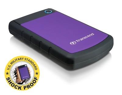 External HDD TRANSCEND StoreJet 1TB USB 3.0 Colour Purple TS1TSJ25H3P TS1TSJ25H3P 760557820109