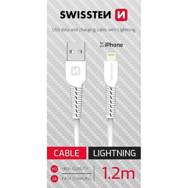 Swissten Data Cable USB / Lightning 1.2m 71506030 8595217478138