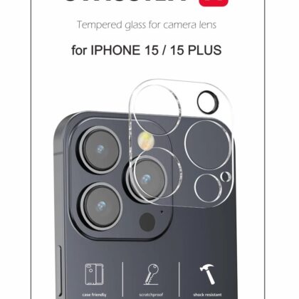 Swissten Tempered Glass For Camera Lens For Apple iPhone 15 / iPhone 15 Plus 94500109 8595217486706