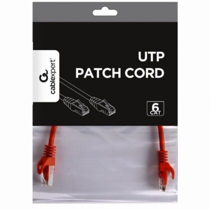 PATCH CABLE CAT6 UTP 0.25M/RED PP6U-0.25M/R GEMBIRD PP6U-0.25M/R 8716309093064