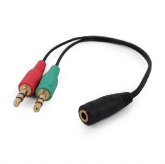 CABLE AUDIO 3.5MM SOCKET TO/2X3.5MM PLUG CCA-418 GEMBIRD CCA-418 8716309097468