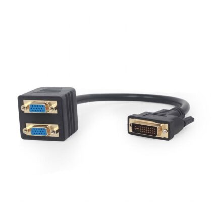 CABLE SPLITTER DVI TO DUAL VGA/A-DVI-2VGA-01 GEMBIRD A-DVI-2VGA-01 8716309098786