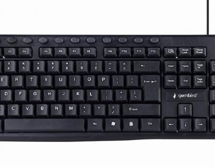 KEYBOARD MULTIMEDIA USB ENG/BLACK KB-UM-107 GEMBIRD KB-UM-107 8716309117678