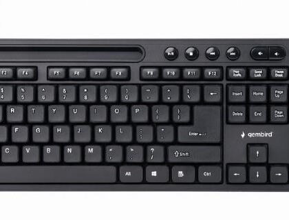 KEYBOARD MULTIMEDIA USB ENG/BLACK KB-UM-108 GEMBIRD KB-UM-108 8716309118118