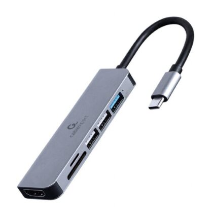 I/O ADAPTER USB-C TO HDMI/USB3/6IN1 A-CM-COMBO6-02 GEMBIRD A-CM-COMBO6-02 8716309124249